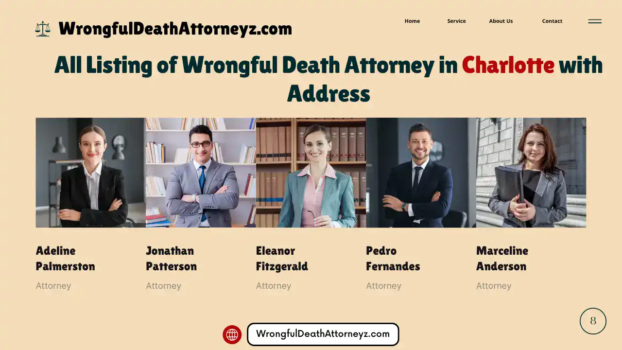 All Listing of Wrongful Death Attorney in Charlotte with Address